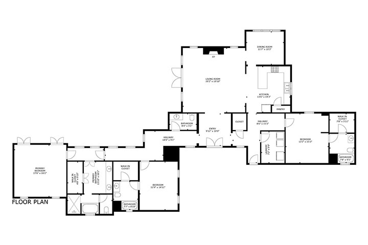 Floor Plans of Austin home by Studio 12 Austin