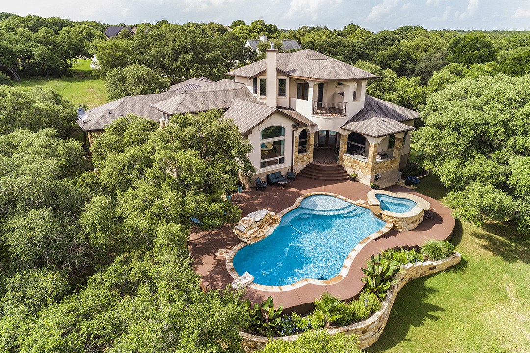 Done and Aerial real estate photography in Austin, TX by Studio 12 Austin